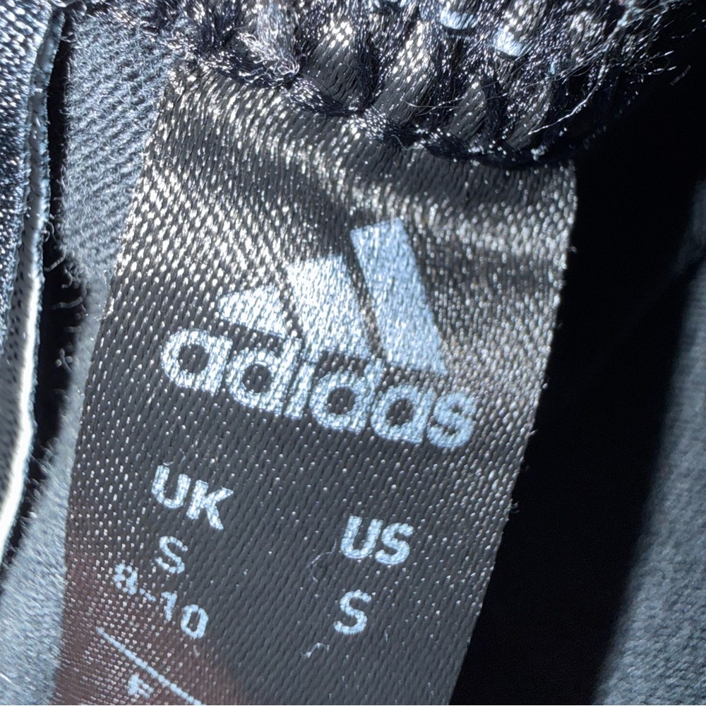 Adidas Kids Black and White Logo Leggings - Picture 2 of 2
